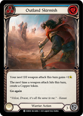 Outland Skirmish (Blue) [EVR068] (Everfest)  1st Edition Rainbow Foil | Card Citadel