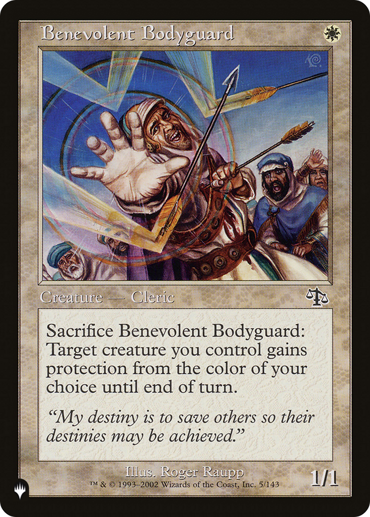 Benevolent Bodyguard [The List Reprints] | Card Citadel