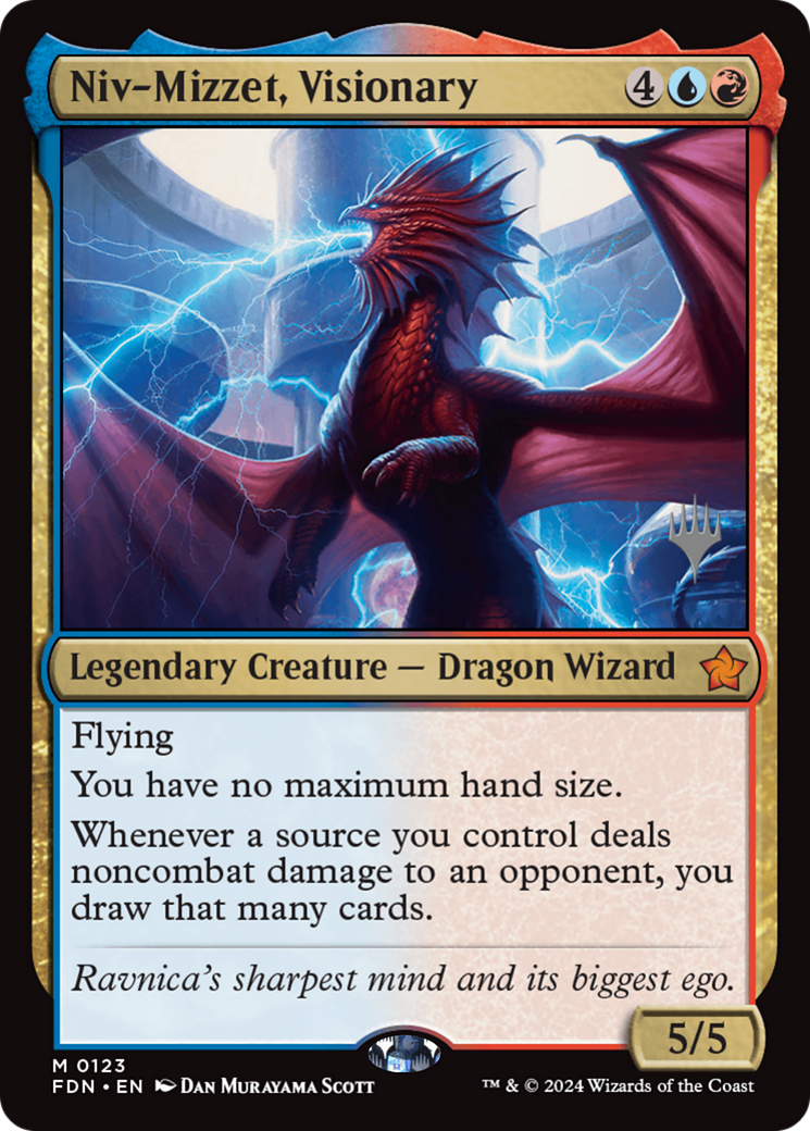 Niv-Mizzet, Visionary (Promo Pack) [Foundations Promos] | Card Citadel