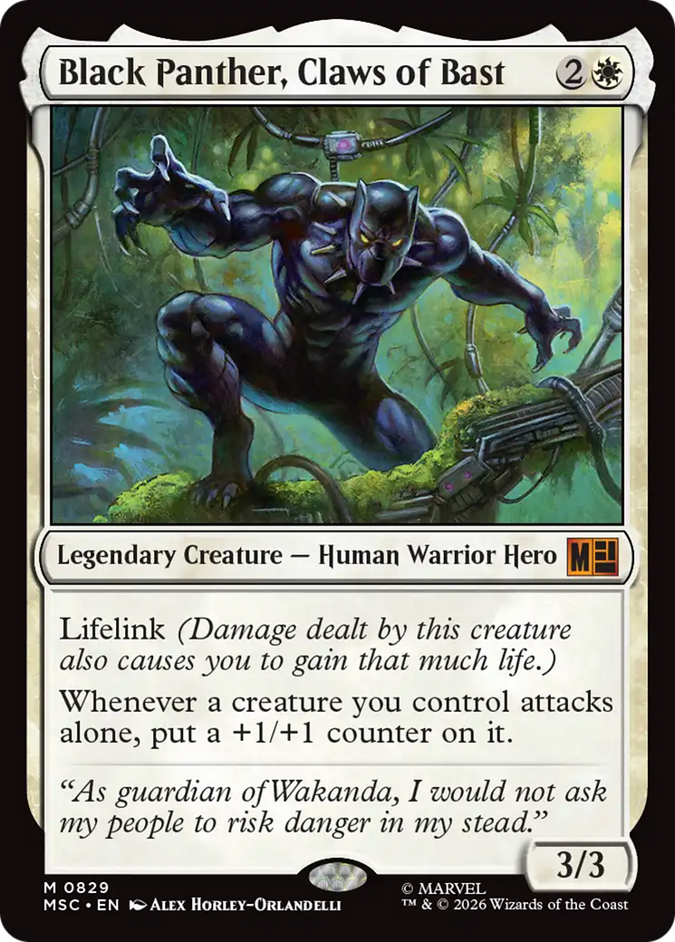 Black Panther, Claws of Bast [Marvel Super Heroes Commander] | Card Citadel