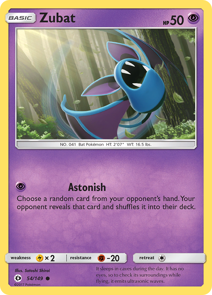 Zubat (54/149) [Sun & Moon: Base Set] | Card Citadel