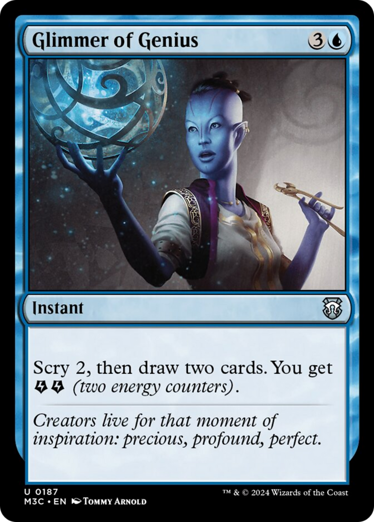 Glimmer of Genius (Ripple Foil) [Modern Horizons 3 Commander] | Card Citadel