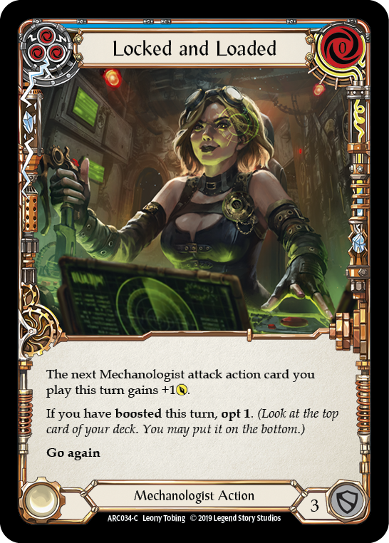 Locked and Loaded (Blue) [ARC034-C] (Arcane Rising)  1st Edition Normal | Card Citadel