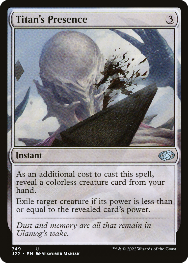 Titan's Presence [Jumpstart 2022] | Card Citadel