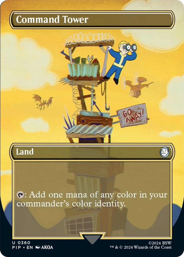 Command Tower (Borderless) [Fallout] | Card Citadel