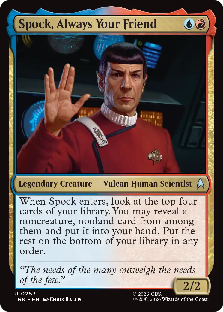 Spock, Always Your Friend [Star Trek] | Card Citadel