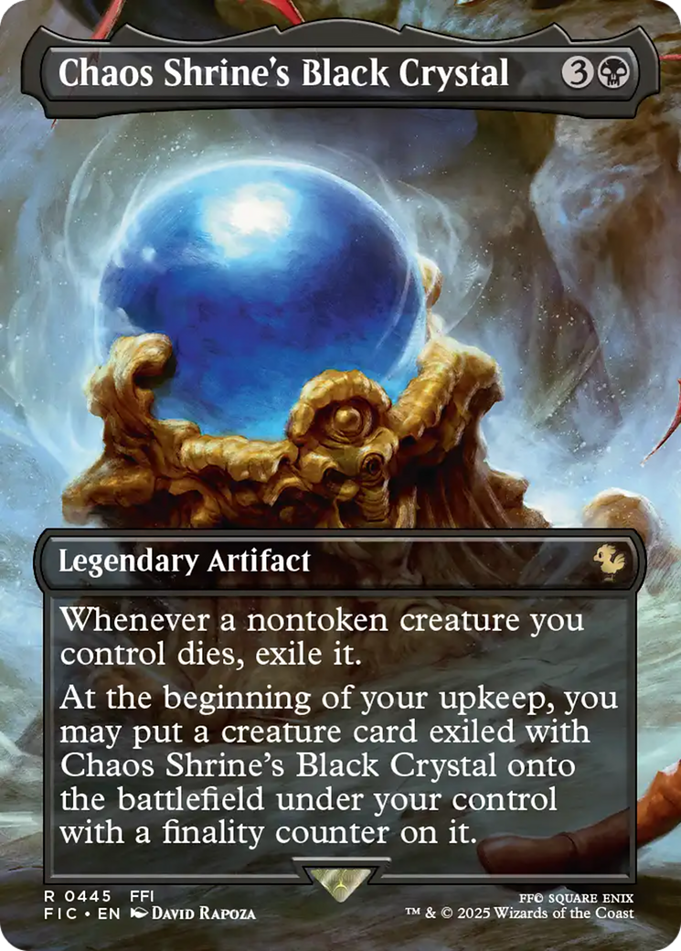 Chaos Shrine's Black Crystal (Borderless) [FINAL FANTASY Commander] | Card Citadel
