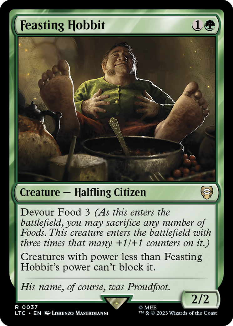 Feasting Hobbit [The Lord of the Rings: Tales of Middle-Earth Commander] | Card Citadel