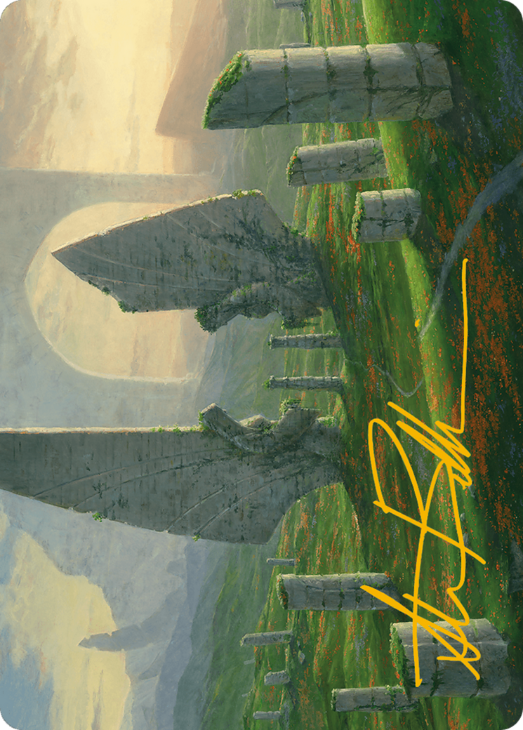 Monumental Henge Art Card (Gold-Stamped Signature) [Modern Horizons 3 Art Series] | Card Citadel