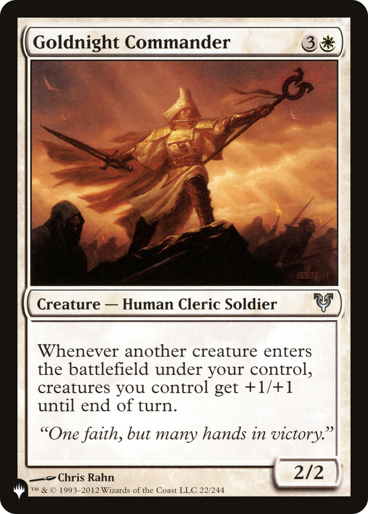 Goldnight Commander [The List Reprints] | Card Citadel