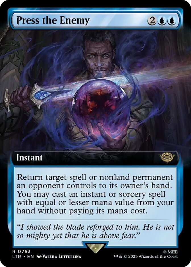 Press the Enemy (Extended Art) (Surge Foil) [The Lord of the Rings: Tales of Middle-Earth] | Card Citadel