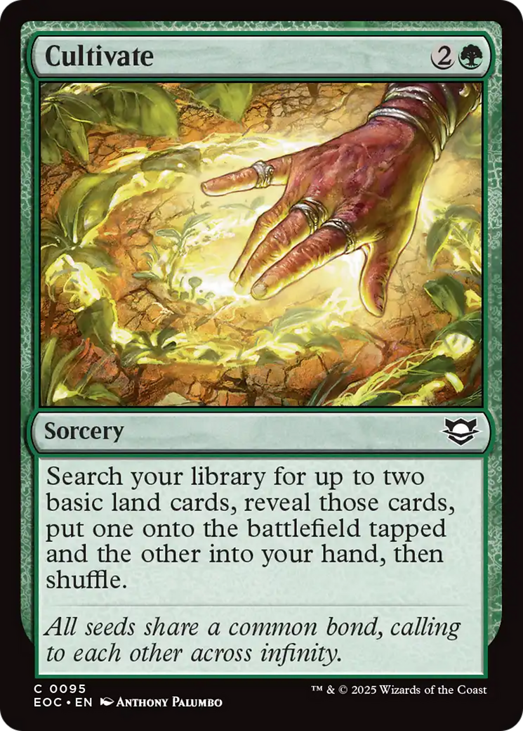 Cultivate [Edge of Eternities Commander] | Card Citadel