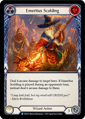 Emeritus Scolding (Red) [EVR125] (Everfest)  1st Edition Normal | Card Citadel