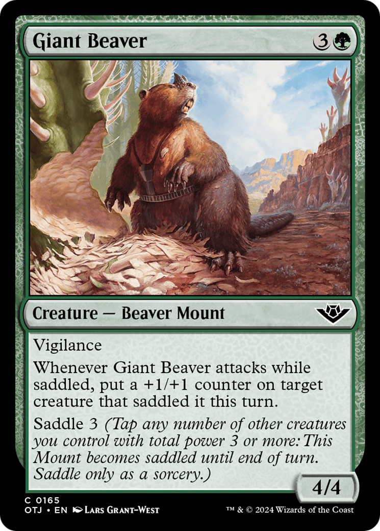 Giant Beaver [Outlaws of Thunder Junction] | Card Citadel