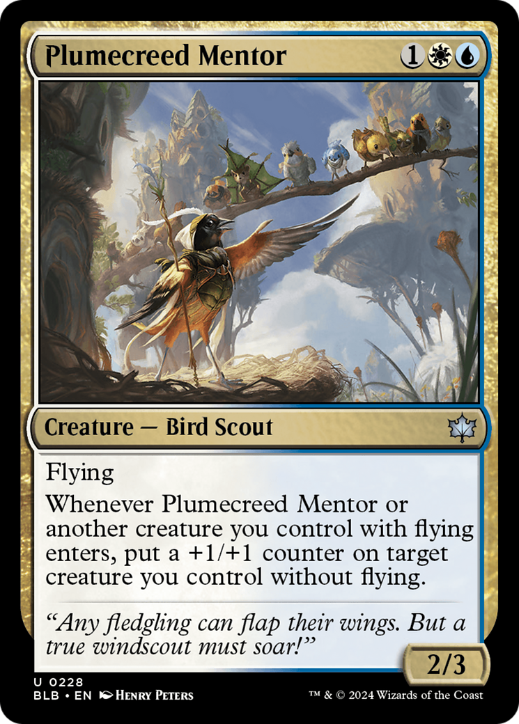 Plumecreed Mentor [Bloomburrow] | Card Citadel