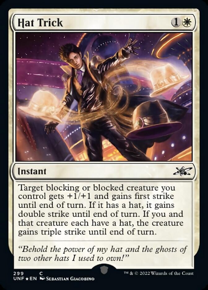 Hat Trick (Galaxy Foil) [Unfinity] | Card Citadel