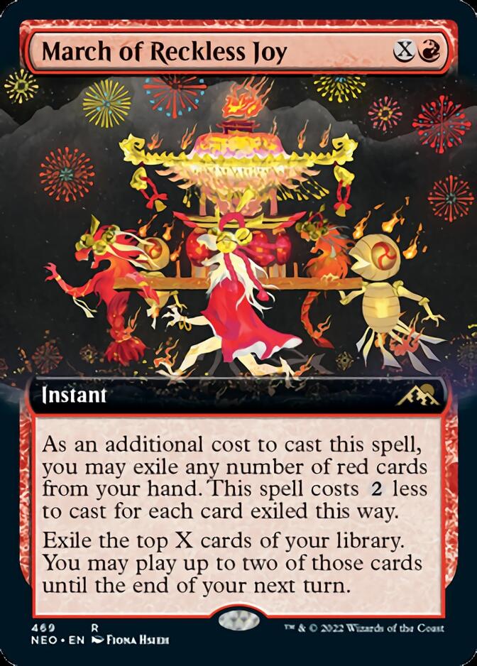 March of Reckless Joy (Extended Art) [Kamigawa: Neon Dynasty] | Card Citadel