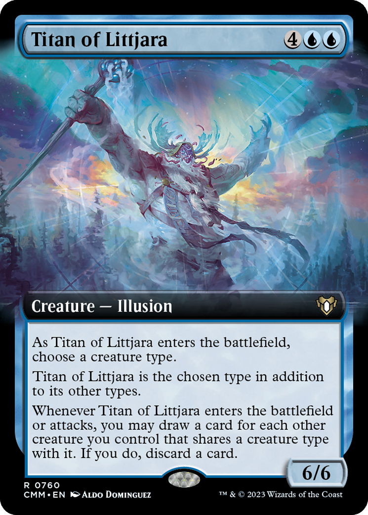 Titan of Littjara (Extended Art) [Commander Masters] | Card Citadel