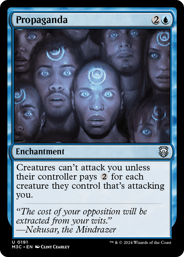 Propaganda (Ripple Foil) [Modern Horizons 3 Commander] | Card Citadel