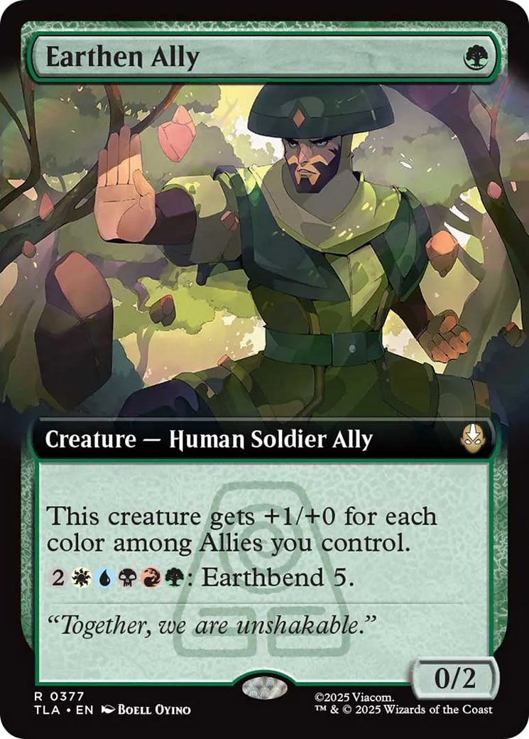 Earthen Ally (Extended Art) [Avatar: The Last Airbender] | Card Citadel
