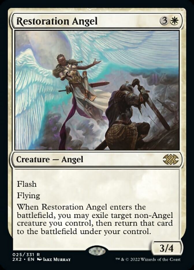 Restoration Angel [Double Masters 2022] | Card Citadel