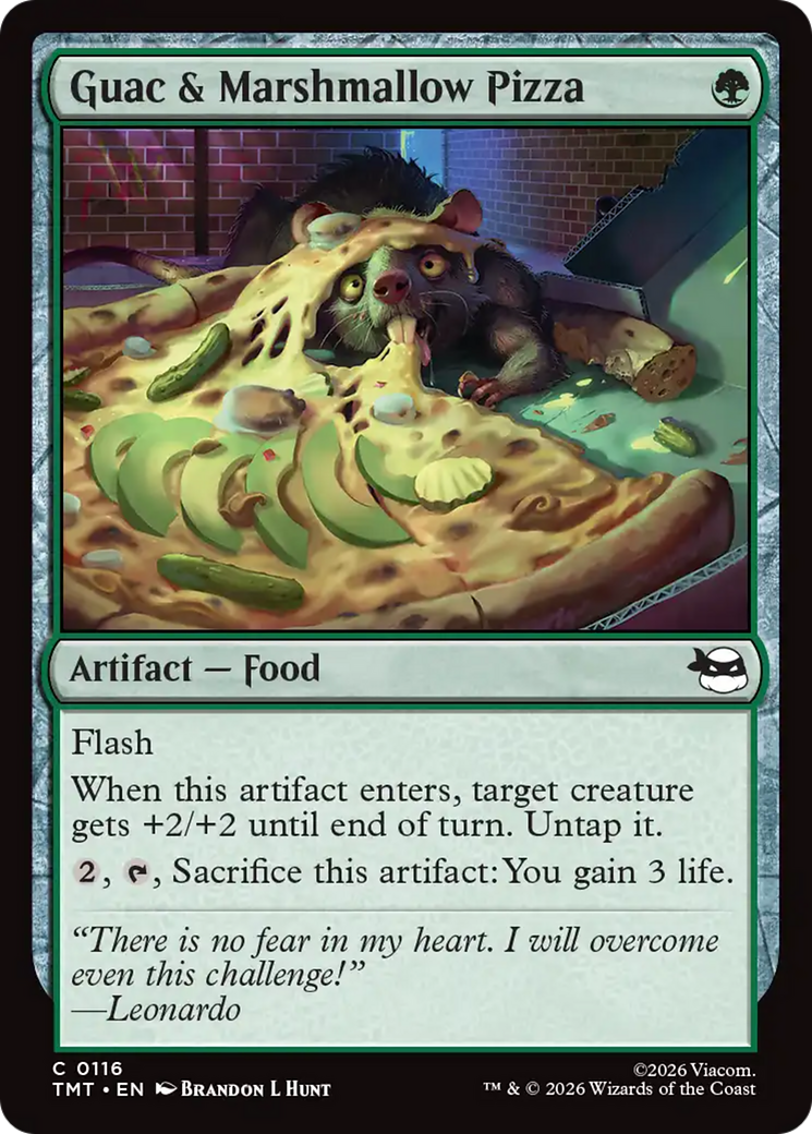Guac & Marshmallow Pizza [Teenage Mutant Ninja Turtles] | Card Citadel