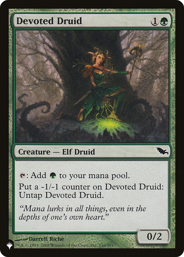 Devoted Druid (SHM) [The List Reprints] | Card Citadel