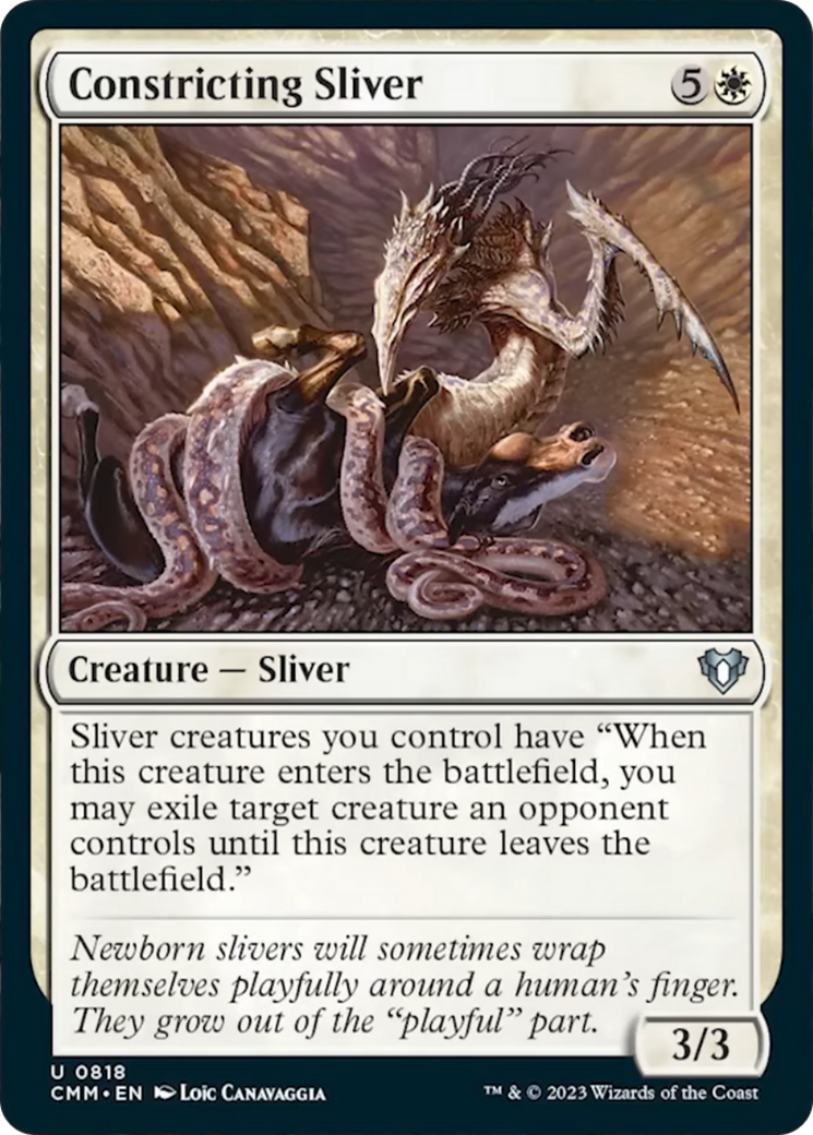 Constricting Sliver [Commander Masters] | Card Citadel