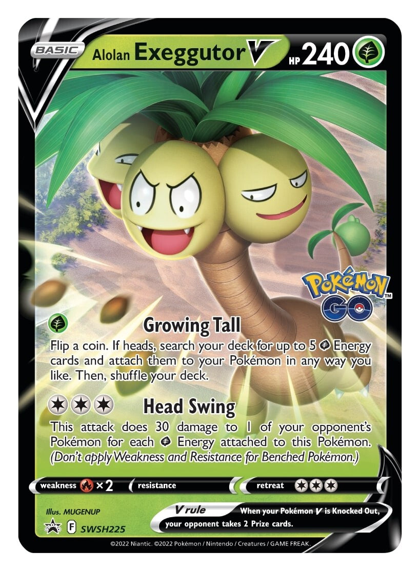 Alolan Exeggutor V (SWSH225) [Sword & Shield: Black Star Promos] | Card Citadel