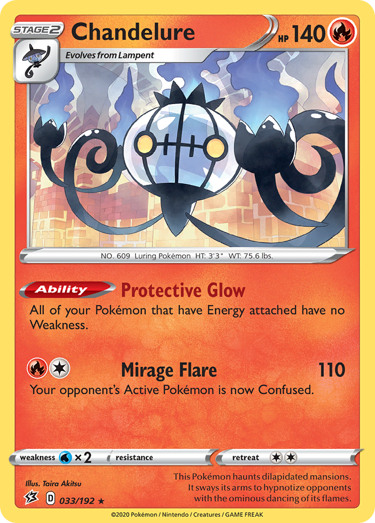 Chandelure (033/192) [Sword & Shield: Rebel Clash] | Card Citadel