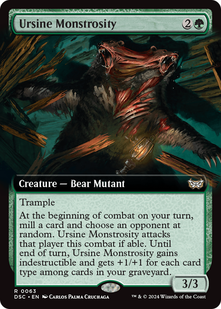 Ursine Monstrosity (Extended Art) [Duskmourn: House of Horror Commander] | Card Citadel