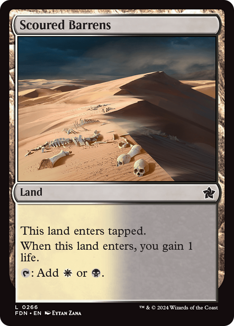 Scoured Barrens [Foundations] | Card Citadel