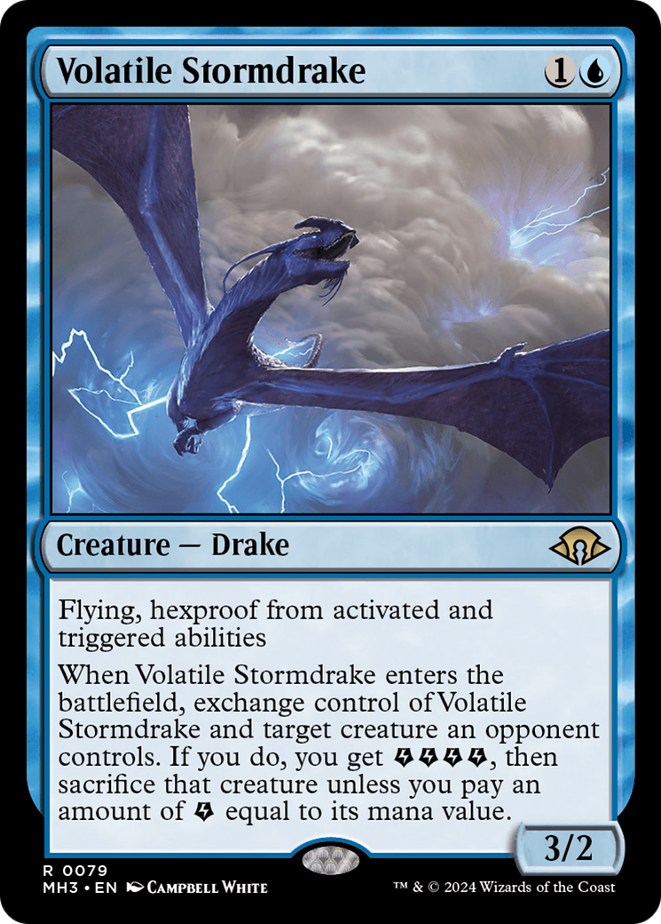 Volatile Stormdrake [Modern Horizons 3] | Card Citadel