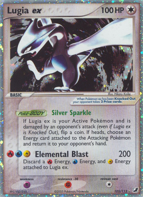 Lugia ex (105/115) [EX: Unseen Forces] | Card Citadel