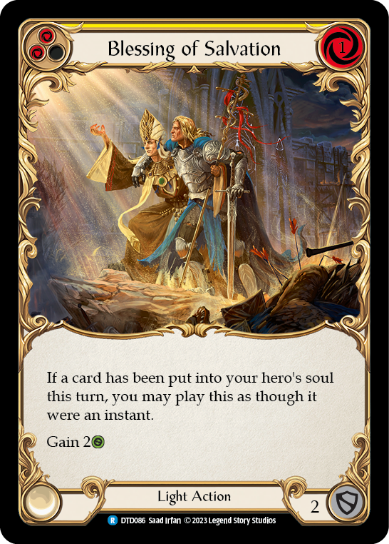 Blessing of Salvation (Yellow) [DTD086] (Dusk Till Dawn) | Card Citadel