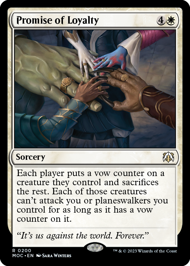 Promise of Loyalty [March of the Machine Commander] | Card Citadel