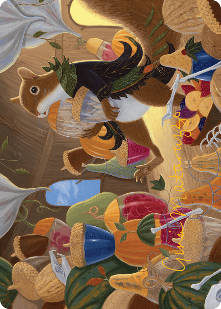 Stocking the Pantry Art Card (Gold-Stamped Signature) [Bloomburrow Art Series] | Card Citadel