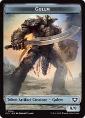 Elemental (0007) // Golem (0014) Double-Sided Token [Edge of Eternities Commander Tokens] | Card Citadel