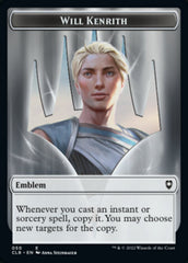 Will Kenrith Emblem // Copy Double-Sided Token [Commander Legends: Battle for Baldur's Gate Tokens] | Card Citadel