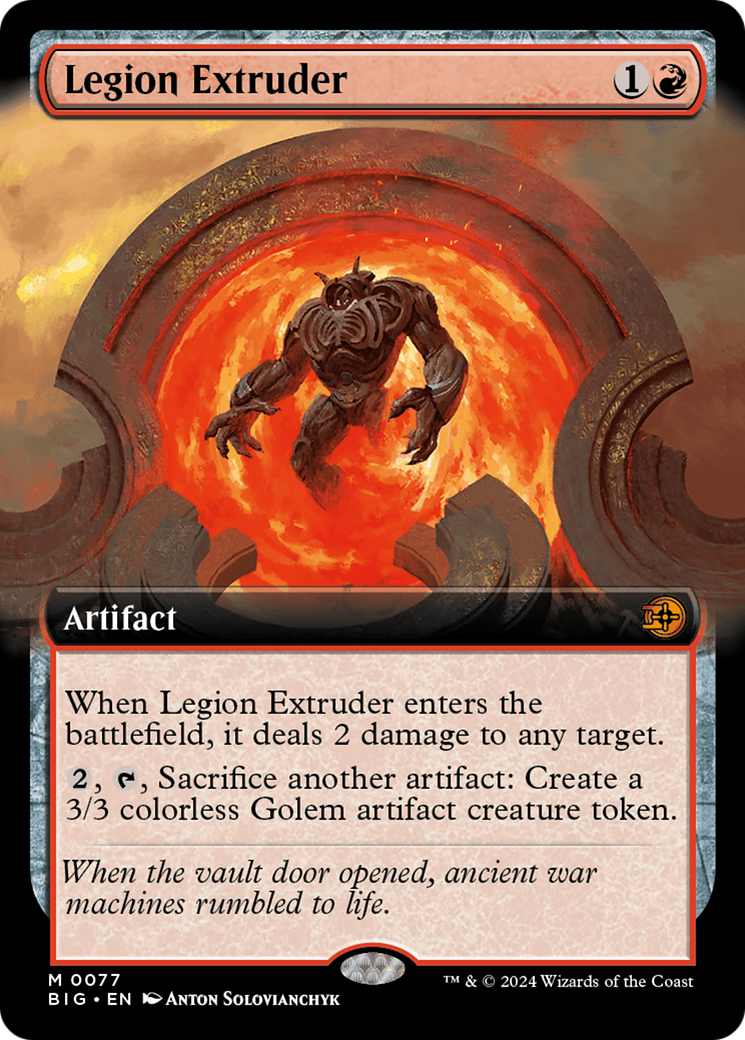 Legion Extruder (Extended Art) [Outlaws of Thunder Junction: The Big Score] | Card Citadel