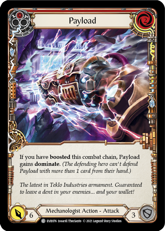 Payload (Red) [EVR076] (Everfest)  1st Edition Rainbow Foil | Card Citadel