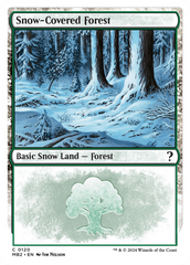 Snow-Covered Forest (White Border) [Mystery Booster 2] | Card Citadel