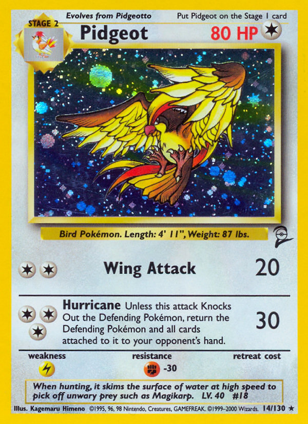 Pidgeot (14/130) [Base Set 2] | Card Citadel