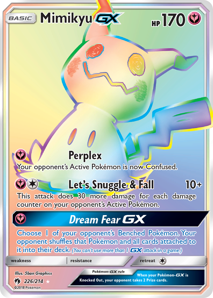 Mimikyu GX (226/214) [Sun & Moon: Lost Thunder] | Card Citadel