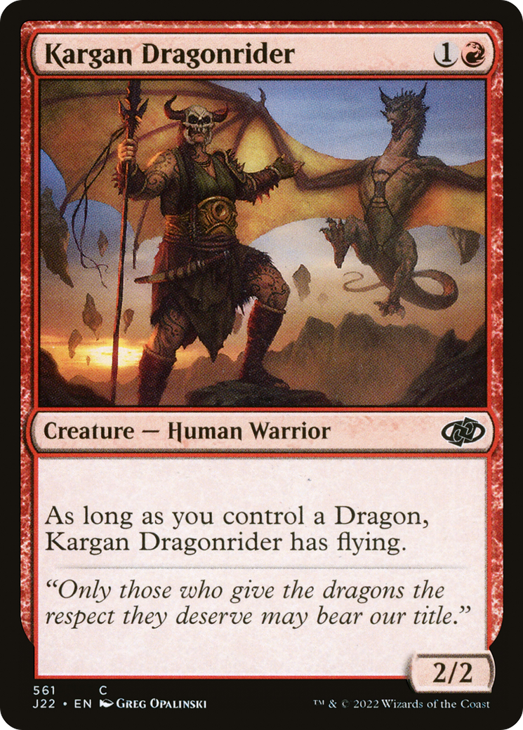 Kargan Dragonrider [Jumpstart 2022] | Card Citadel