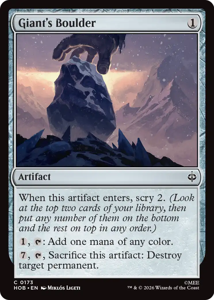 Giant's Boulder [The Hobbit] | Card Citadel