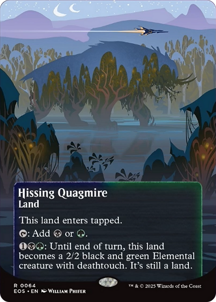Hissing Quagmire (0064) (Borderless) [Edge of Eternities: Stellar Sights] | Card Citadel
