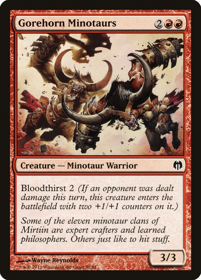 Gorehorn Minotaurs [Duel Decks: Heroes vs. Monsters] | Card Citadel