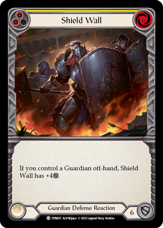 Shield Wall (Yellow) [DYN037] (Dynasty) | Card Citadel