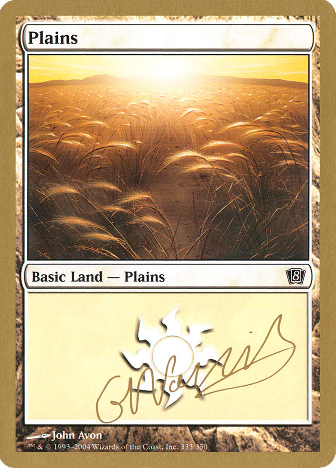 Plains (gn333) (Gabriel Nassif) [World Championship Decks 2004] | Card Citadel